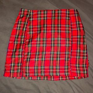 Plaid Mini Skirt